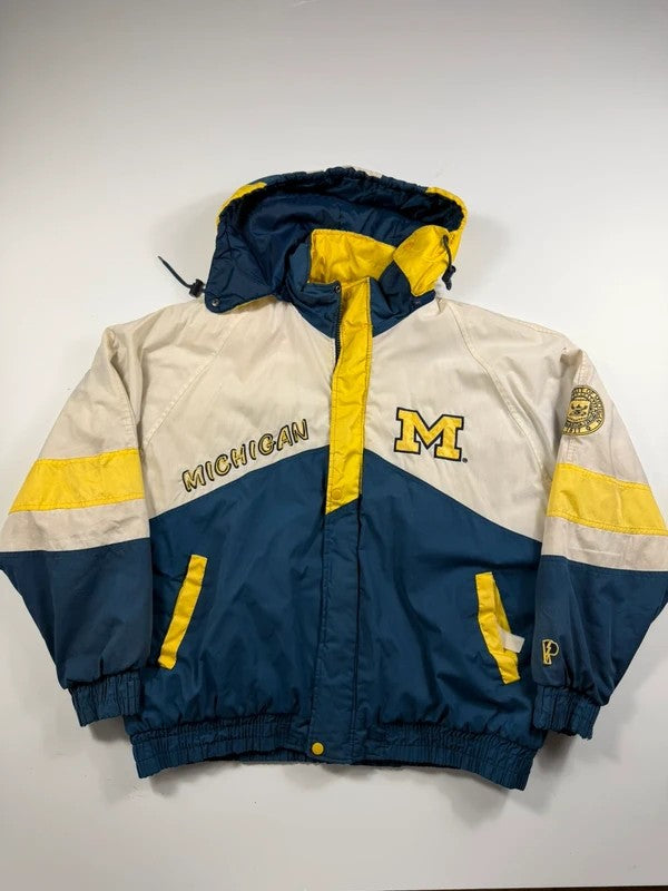 Vintage Pro Player Michigan Coat – Navy, size XL – photo 2