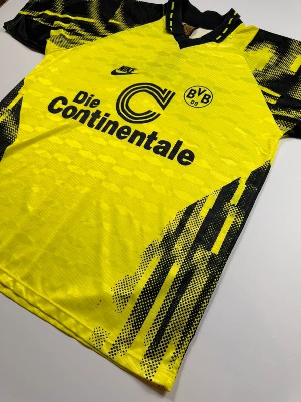 Vintage Nike Borussia Dortmund Football Shirt 1992/93 – Yellow, size XL – photo 3
