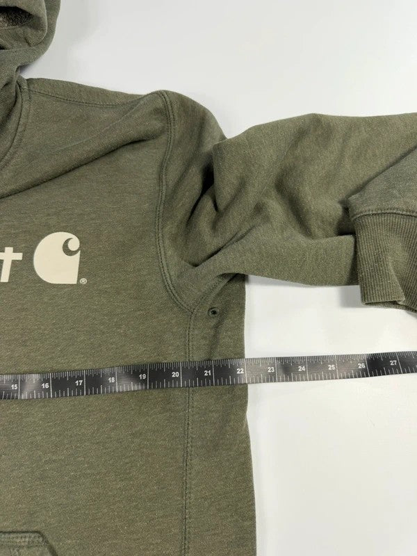 Vintage Carhartt Spellout Logo Hoodie – Khaki, size M – photo 6