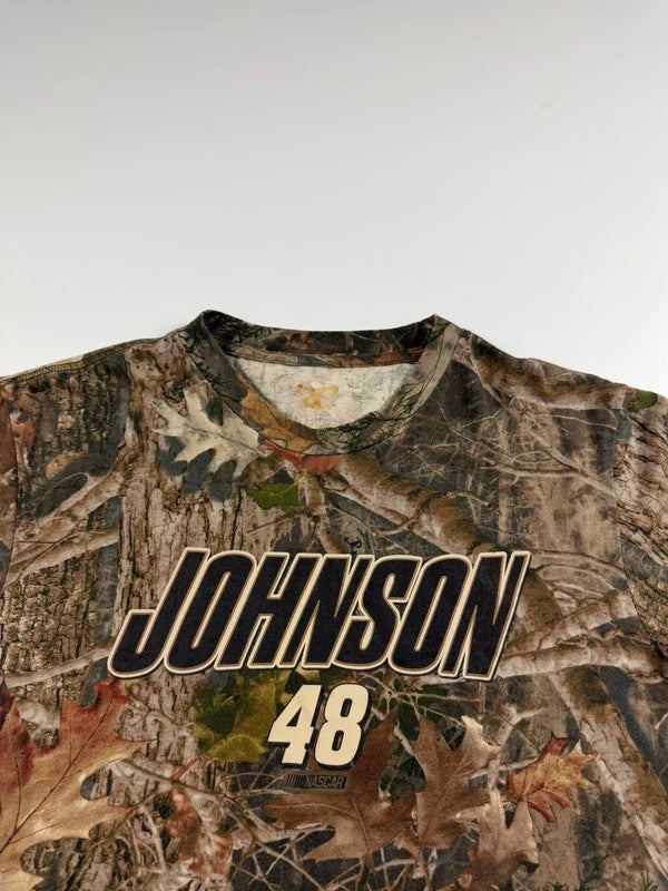 Vintage Nascar Realtree Racing T-Shirt – Khaki, size L – photo 3