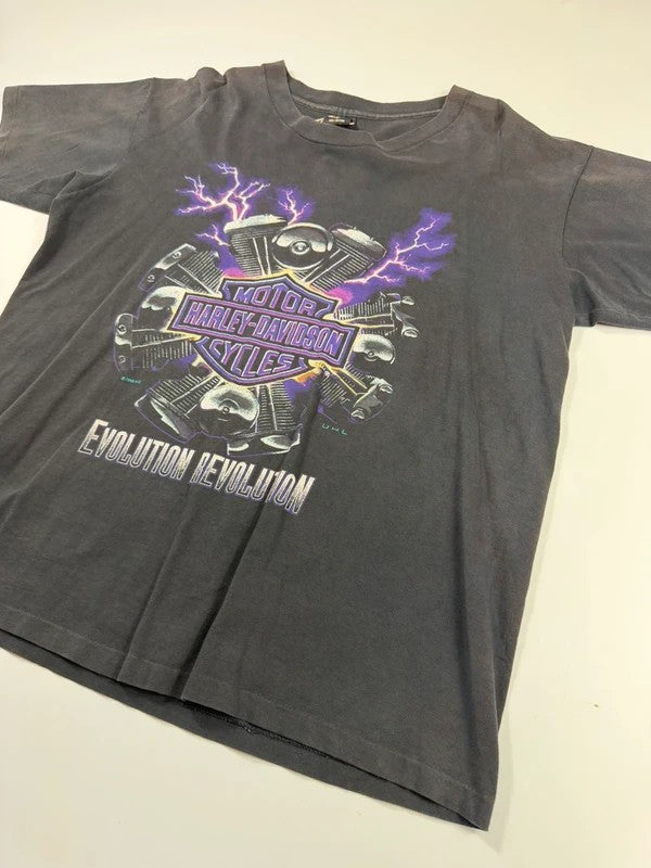Vintage Harley Davidson T-shirt 1995 – Black, size L – photo 3