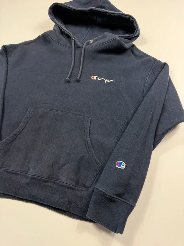 Vintage Champion Reverse Weave Hoodie – Navy, size M – photo 4