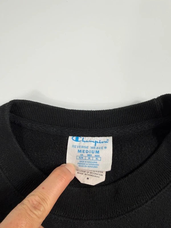 Vintage Champion Reverse Weave Sweatshirt – Black, size M – photo 5