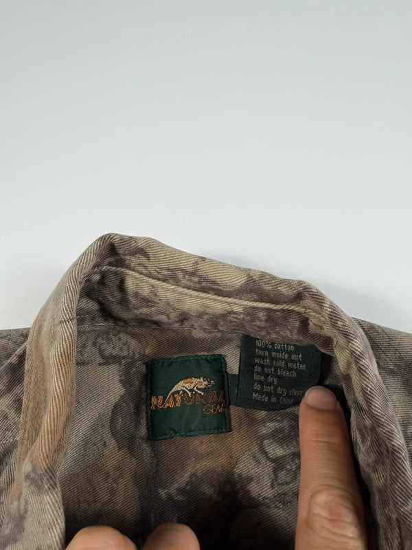 Vintage Natural Gear Camo Shirt – Khaki, size S – photo 5