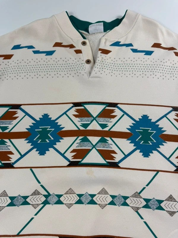 Vintage Aztec USA Sweatshirt 1992 – White, size XL – photo 7
