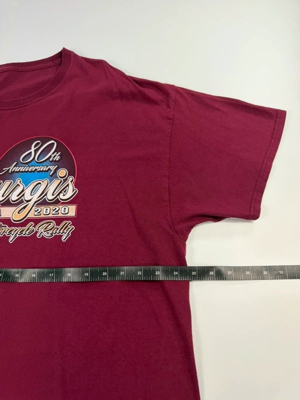 Vintage Sturgis Biker USA T-Shirt – Burgundy, size 2XL – photo 6