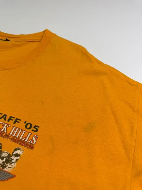Vintage Harley Davidson Graphic Print T-Shirt – Orange, size XL – photo 7