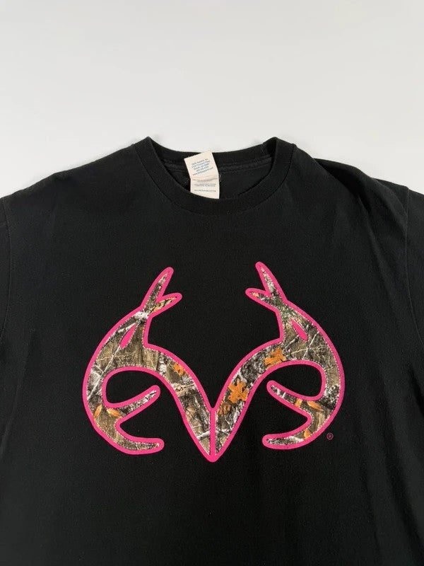 Vintage Realtree Logo T-Shirt – Black, size M – photo 4