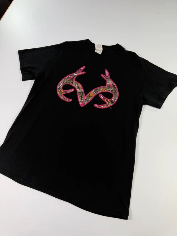 Vintage Realtree Logo T-Shirt – Black, size M – photo 3