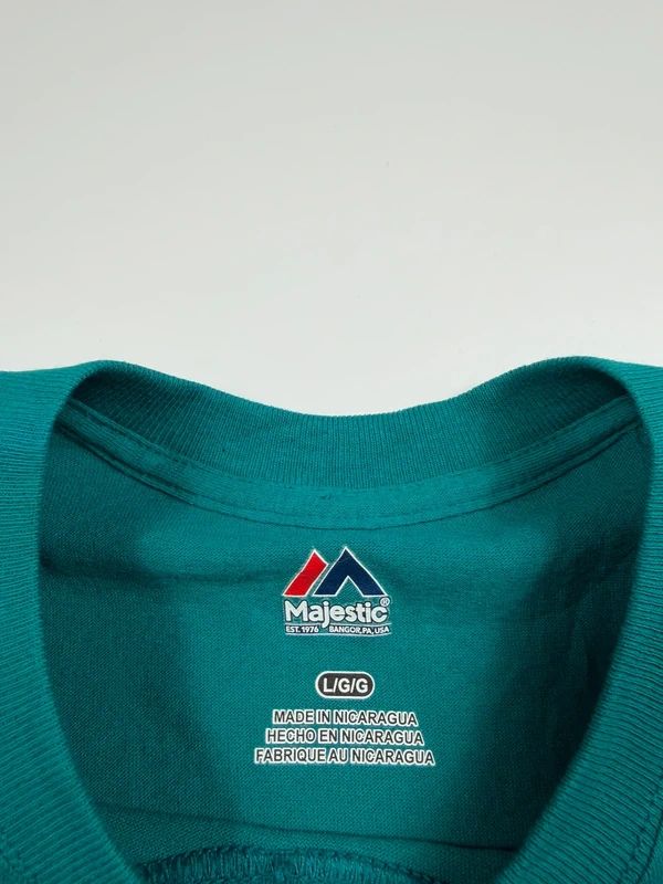 Vintage Majestic MLB Baseball T-Shirt – Turquoise, size L – photo 5