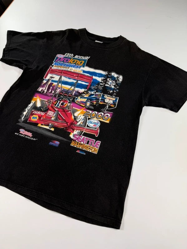 Vintage Tultex Racing T-Shirt – Black, size XL – photo 3