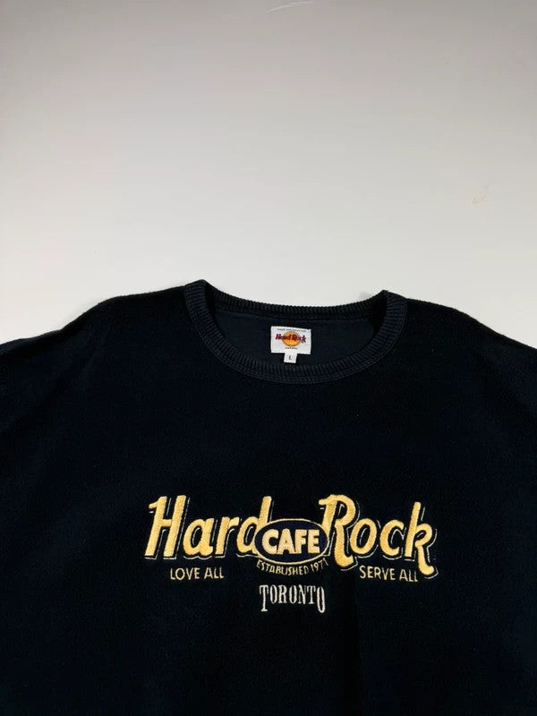 Vintage Hard Rock Cafe Fleece Sweatshirt – Navy, size L – photo 4