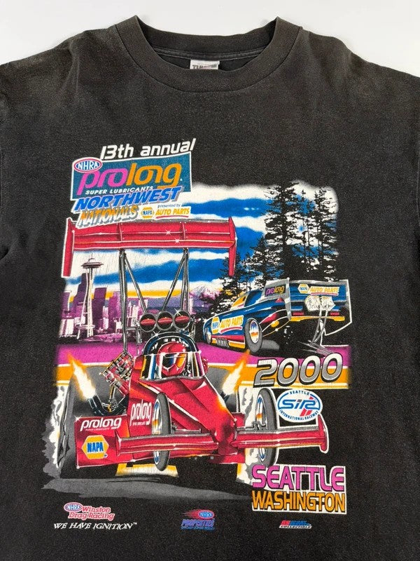 Vintage Tultex Racing T-Shirt – Black, size XL – photo 4