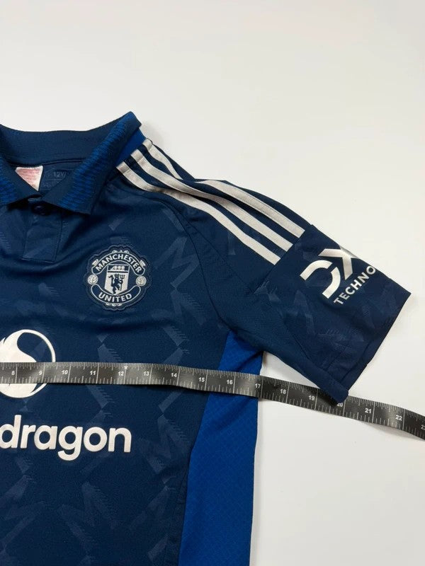 Vintage Adidas Manchester United Football Shirth 2024/25 Youth – Navy, size M – photo 7