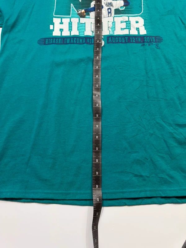 Vintage Majestic MLB Baseball T-Shirt – Turquoise, size L – photo 7