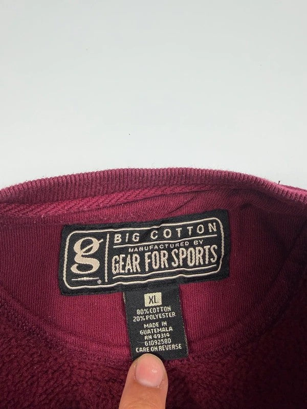 Vintage Gear For Sports University Sweatshirt – Burgundy, size XL – photo 5