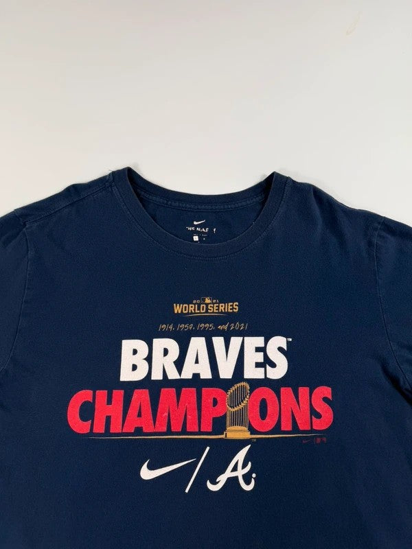 Vintage Nike Atlanta Braves T-Shirt – Navy, size L – photo 4