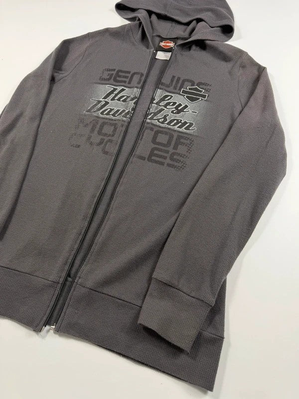 Vintage Harley Davidson Thin Sweatshirt – Grey, size M – photo 4