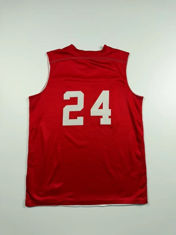Vintage Alleson Athletics Basketball Vest – White, size S – photo 3