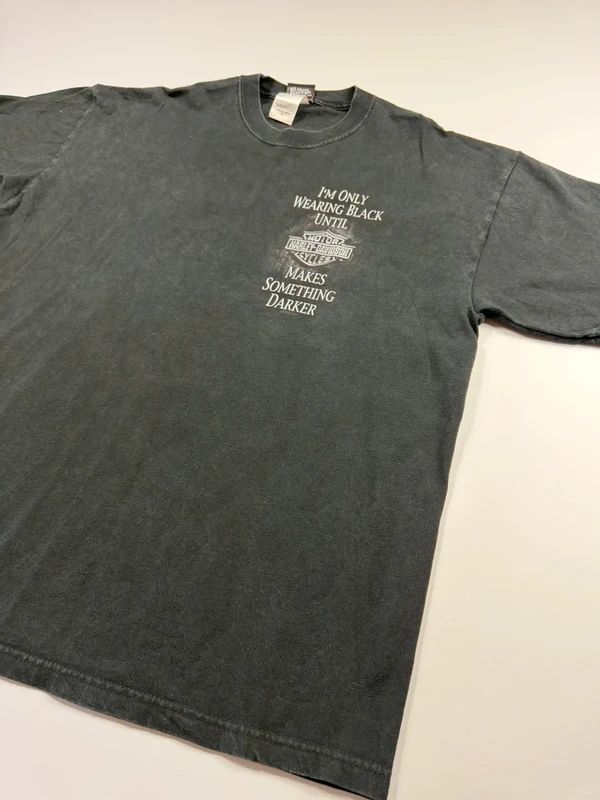 Vintage Harley Davidson Graphic Print T-Shirt – Black, size XL – photo 5