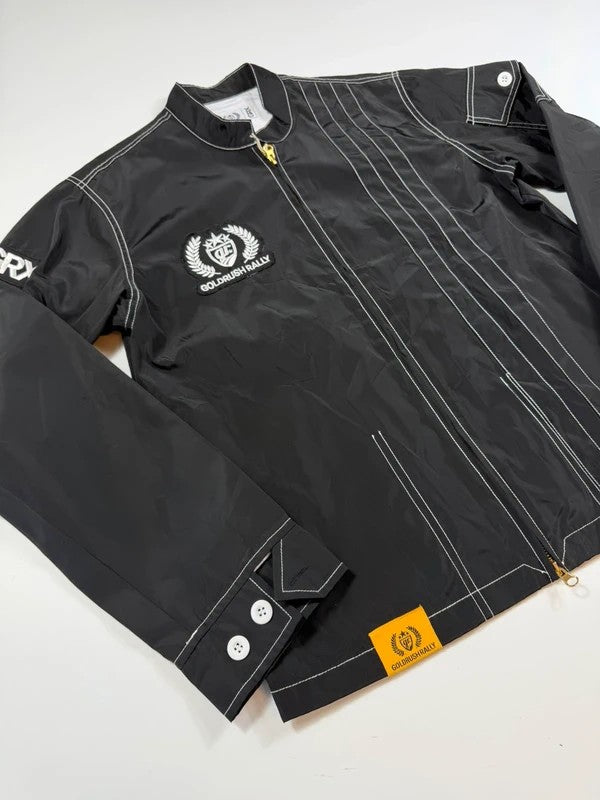 Vintage Gold Rush Rally Motorsport Tour Jacket – Black, size M – photo 4