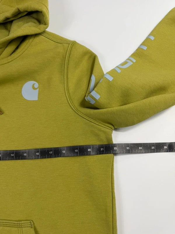 Vintage Carhartt Logo Print Hoodie – Green, size M – photo 6
