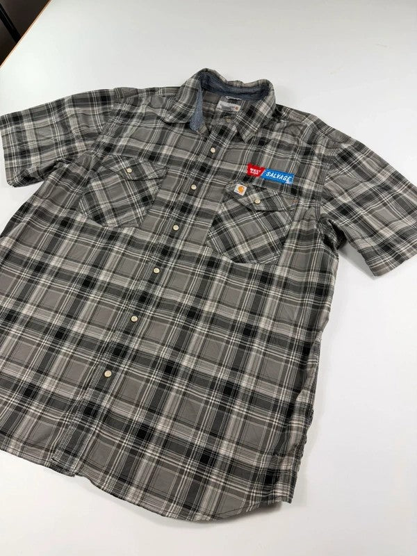 Vintage Carhartt Check Workwear Shirt – Grey, size XL – photo 3